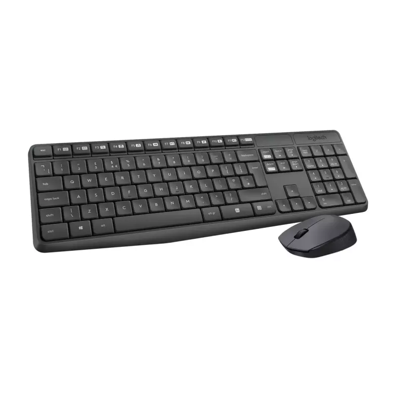 Set tastiera e mouse wireless Logitech MK235