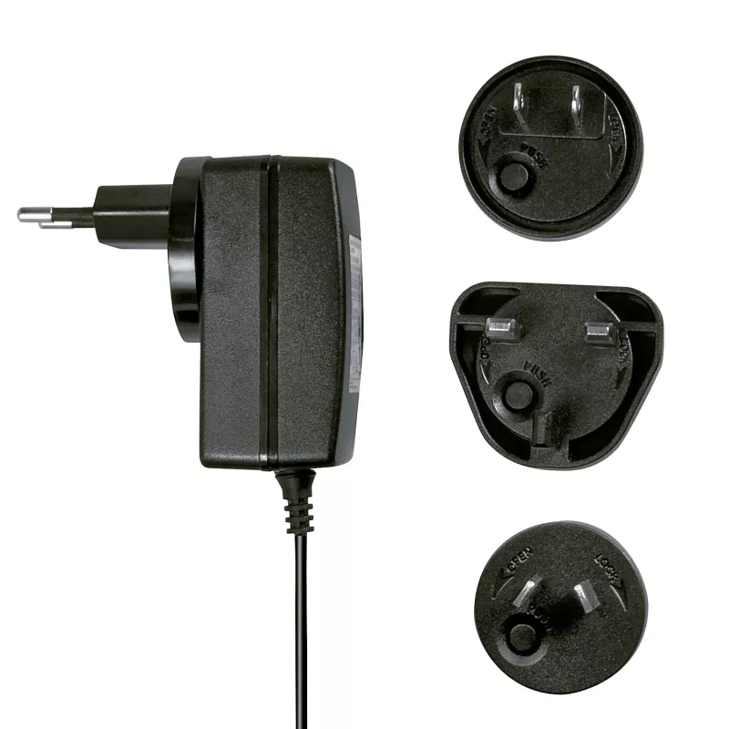 Alimentatore da interno Lindy 5VDC 3A multi-country 3,5/1,35mm