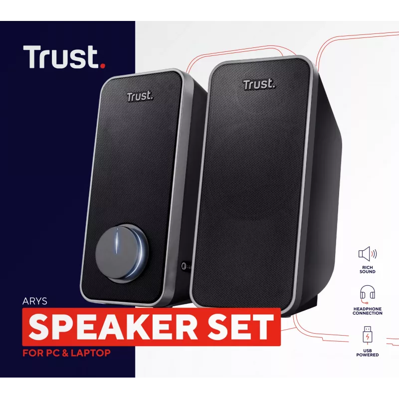 Trust 20179 Altoparlante Nero Cablato 14 W