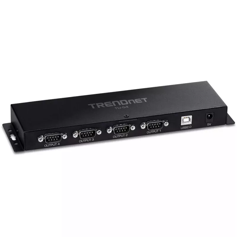 Adattatore per schede di interfaccia RS-232 Trendnet TU-S4 USB Type-B femmina Nero