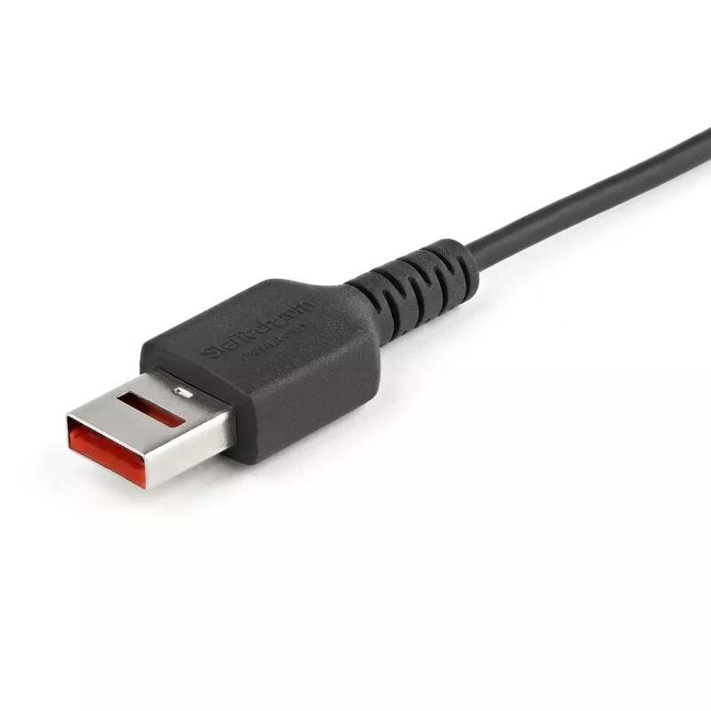 StarTech.com Cavo di ricarica Secure da 1 m – USB-A a Micro-USB data blocker solo ricarica – cavo solo alimentazione per telefono/tablet – cavo adattatore USB con blocco dati