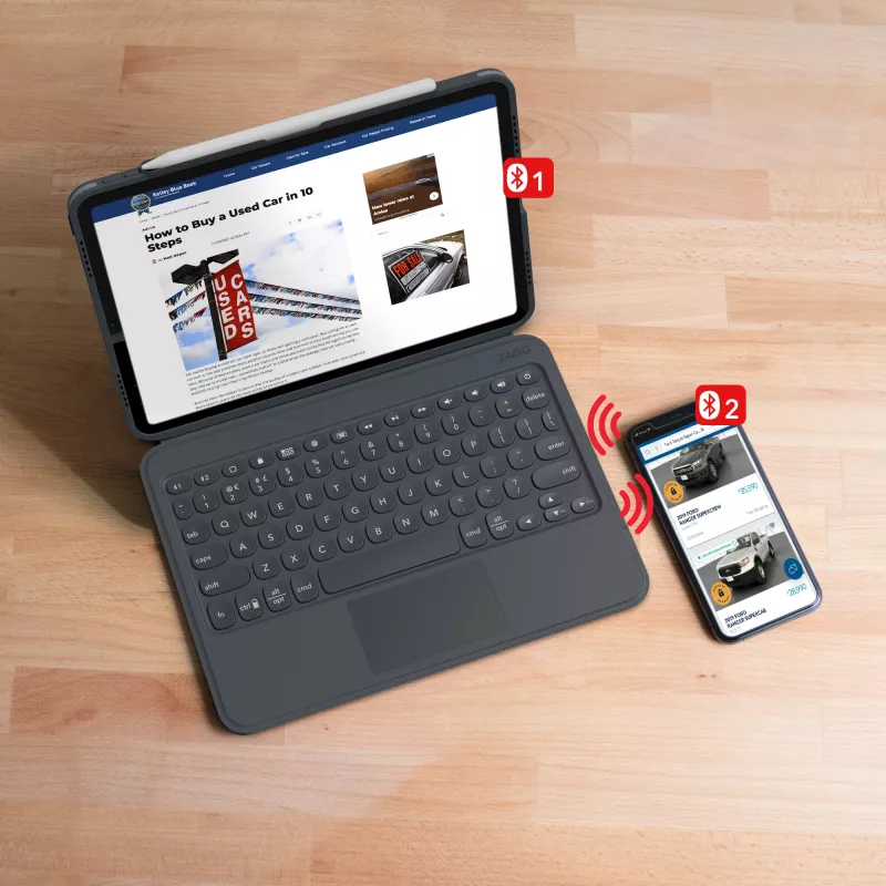 ZAGG tastiera Pro Keys with Trackpad-Apple-iPad 10.2-nero/grigio-tedesco