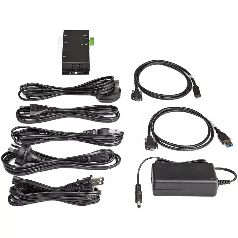 StarTech.com Hub USB-C a 4 porte 10 Gbit/s – Hub USB-C industriale in metallo – 2x USB-C e 2x USB-A – Protezione da sovratensione ESD – Host USB-C o USB-A – Hub USB 3.2 Gen 2 Type-C alimentato autonomamente e montabile