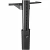 StarTech.com carrello mobile per workstation con supporto monitor, supporto CPU/PC, ripiano per tastiera – carrello ergonomico regolabile in altezza per computer desktop – postazione di lavoro mobile su ruote