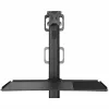 StarTech.com carrello mobile per workstation con supporto monitor, supporto CPU/PC, ripiano per tastiera – carrello ergonomico regolabile in altezza per computer desktop – postazione di lavoro mobile su ruote