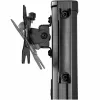 StarTech.com carrello mobile per workstation con supporto monitor, supporto CPU/PC, ripiano per tastiera – carrello ergonomico regolabile in altezza per computer desktop – postazione di lavoro mobile su ruote