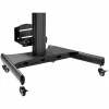StarTech.com carrello mobile per workstation con supporto monitor, supporto CPU/PC, ripiano per tastiera – carrello ergonomico regolabile in altezza per computer desktop – postazione di lavoro mobile su ruote