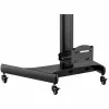 StarTech.com carrello mobile per workstation con supporto monitor, supporto CPU/PC, ripiano per tastiera – carrello ergonomico regolabile in altezza per computer desktop – postazione di lavoro mobile su ruote