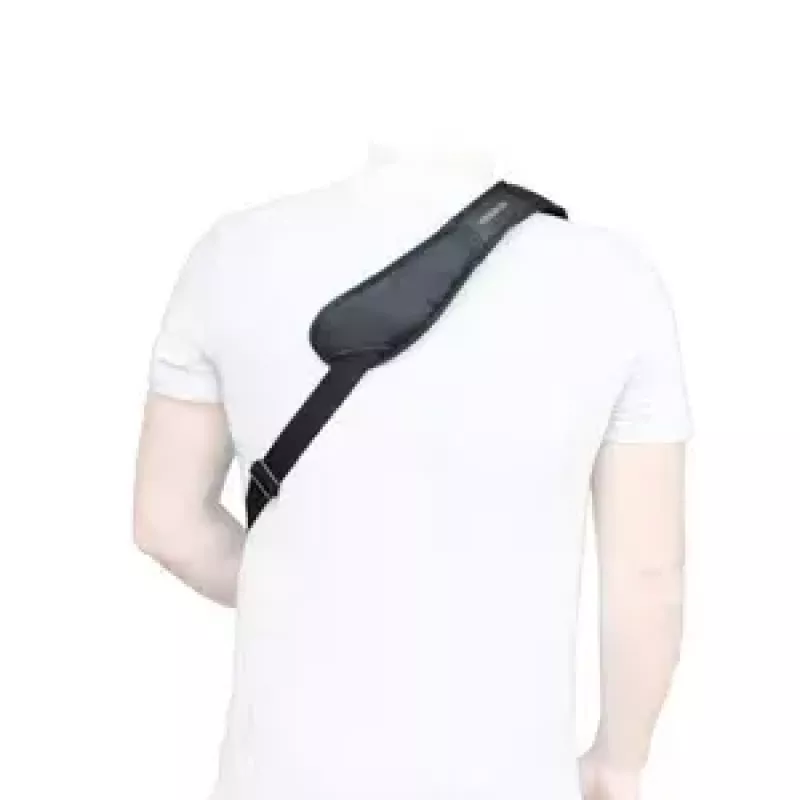 Tracolla Mobilis ERGONOMIC SHOULDER STRAP per laptop nero moschettone