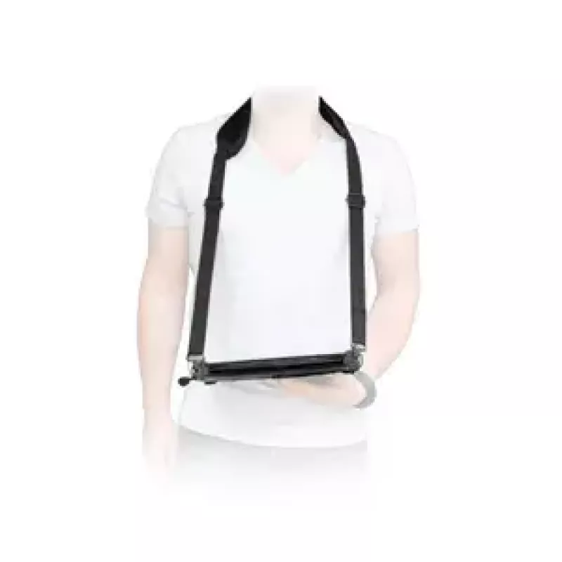 Tracolla Mobilis ERGONOMIC SHOULDER STRAP per laptop nero moschettone