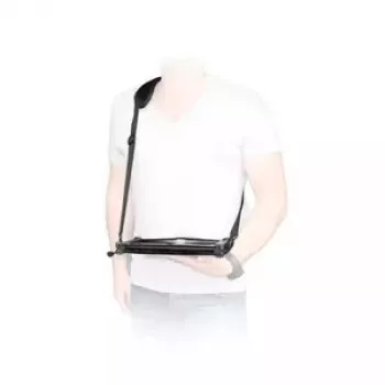 Tracolla Mobilis ERGONOMIC SHOULDER STRAP per laptop nero moschettone