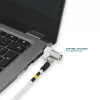 Lucchetto di sicurezza snello rotante a chiave Mobilis 001325 T Lock bianco