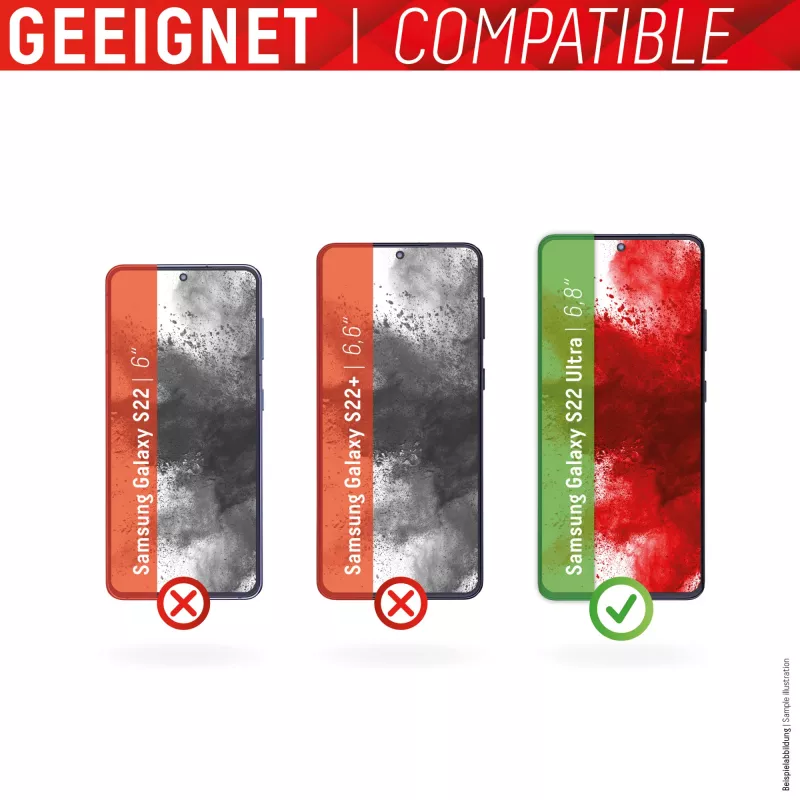 Displex Full Cover Screen Protector Samsung Galaxy S22 Ultra Vetro temperato