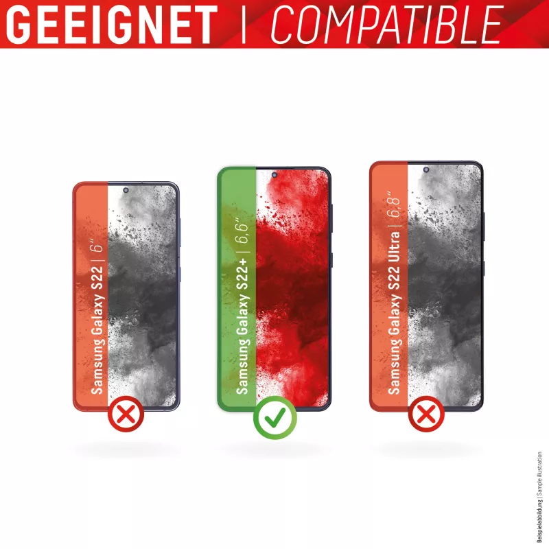 Displex Full Cover Screen Protector Samsung Galaxy S22+ Vetro temperato