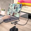 j5create JCD393 4K60 Elite USB-C® 10Gbps Mini Dock, grigio spazio