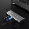j5create JCD393 4K60 Elite USB-C® 10Gbps Mini Dock, grigio spazio