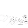 Hub USB j5create JUH340 4 porte USB 3.0 nero alluminio