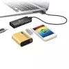 Hub USB j5create JUH340 4 porte USB 3.0 nero alluminio