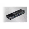 Hub USB j5create JUH340 4 porte USB 3.0 nero alluminio
