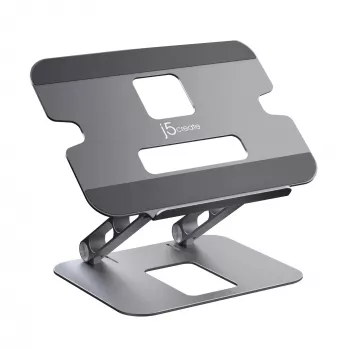 Supporto per laptop e tablet j5create JTS127-N multi-angolo alluminio nero grigio