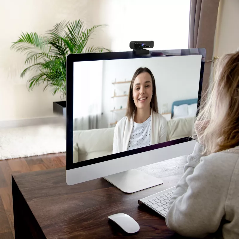 Webcam USB™ HD j5create JVCU100 con rotazione a 360°, risoluzione di registrazione video 1080p, nero