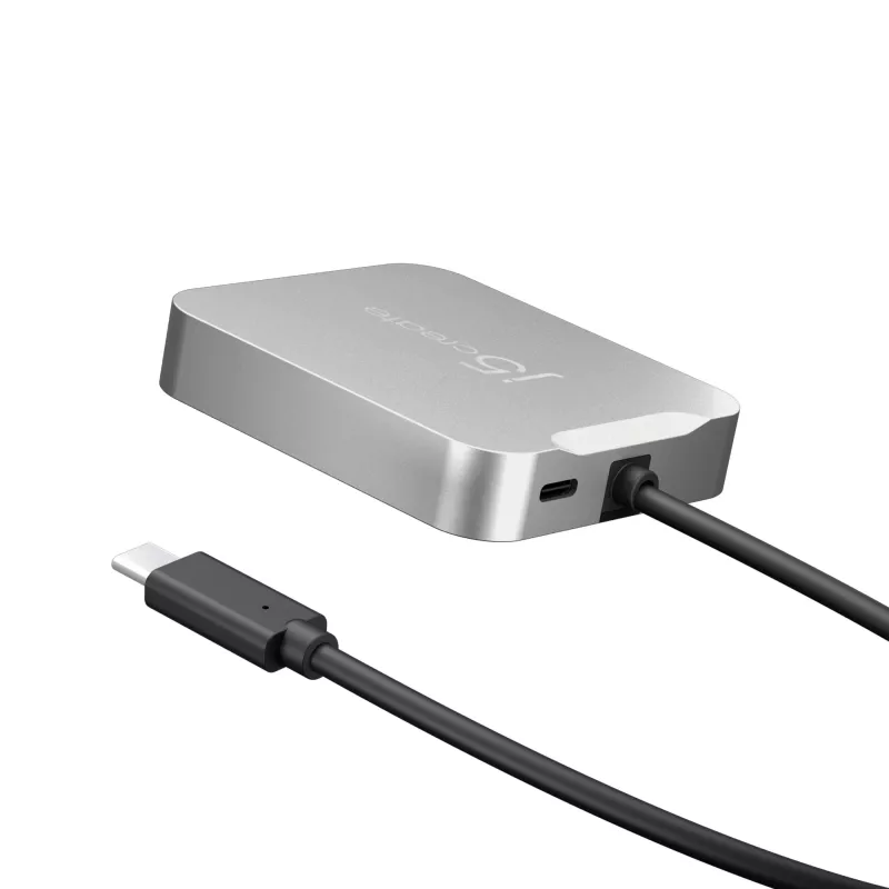 Adattatore multi-porta j5create JCD391 4K60 Elite USB-C® PD, argento