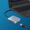 Adattatore multi-porta j5create JCD391 4K60 Elite USB-C® PD, argento