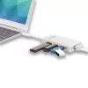 Adattatore multiplo j5create JCH471 USB-C™ Gigabit Ethernet e hub, Metallic Champagne