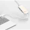 Adattatore multiplo j5create JCH471 USB-C™ Gigabit Ethernet e hub, Metallic Champagne