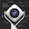 j5create JVCU360 360° Webcam allround, risoluzione di registrazione video 1080p, bianco e nero