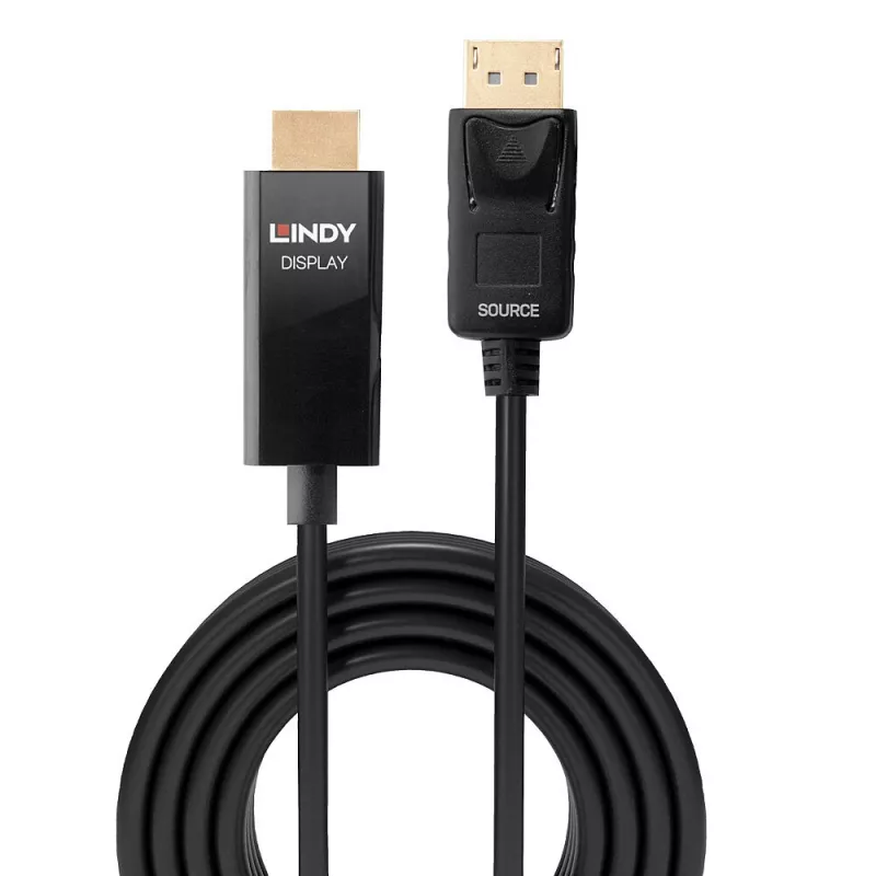 Cavo adattatore DP-HDMI Lindy 5m con HDR DisplayPort HDMI