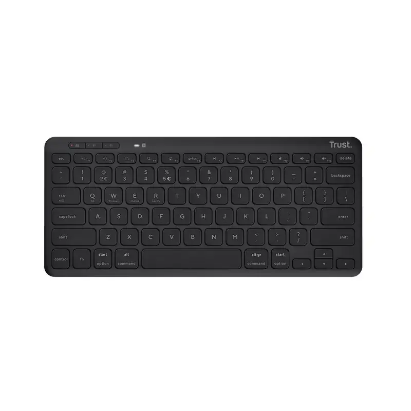 Trust Lyra tastiera Office USB RF Wireless Bluetooth tedesco nero tenkeyless