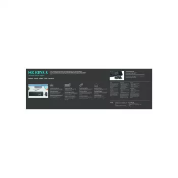 Logitech MX Keys S tastiera universale RF wireless + Bluetooth AZERTY belga grafite