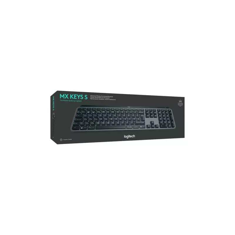Logitech MX Keys S tastiera universale RF wireless + Bluetooth AZERTY belga grafite