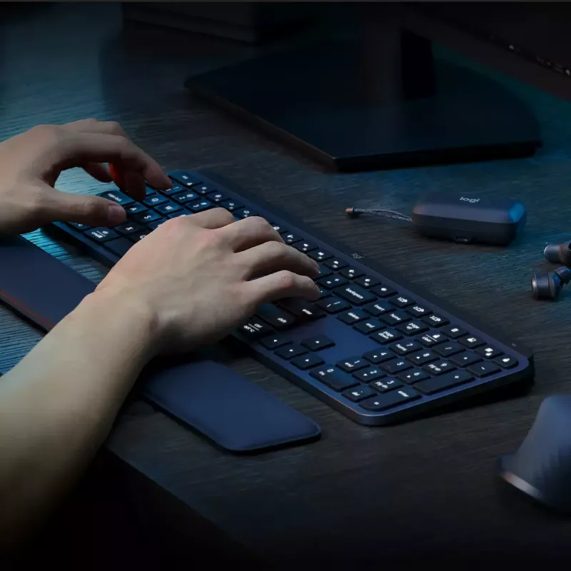 Logitech MX Keys S tastiera universale RF wireless + Bluetooth AZERTY belga grafite