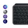 Logitech MX Keys S tastiera universale RF wireless + Bluetooth AZERTY belga grafite