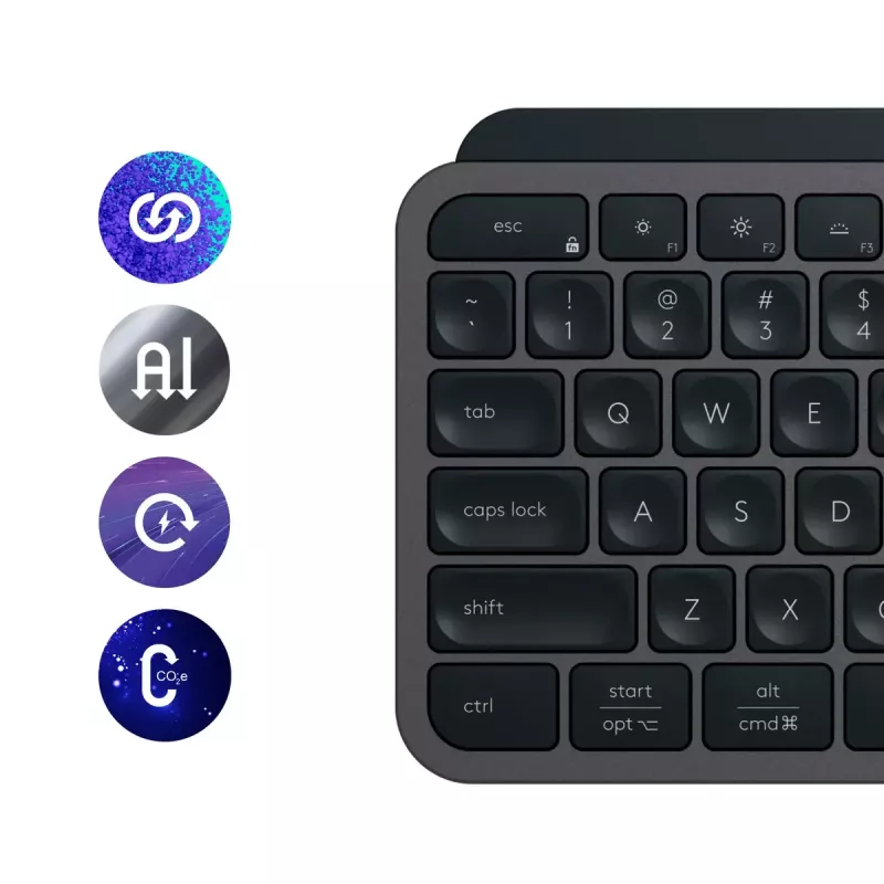 Logitech MX Keys S tastiera universale RF wireless + Bluetooth AZERTY belga grafite