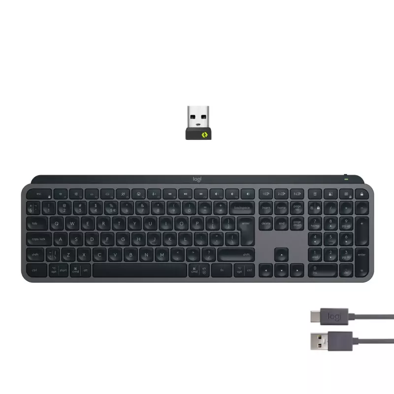 Logitech MX Keys S tastiera universale RF wireless + Bluetooth AZERTY belga grafite