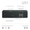 Logitech MX Keys S tastiera universale RF wireless + Bluetooth AZERTY belga grafite