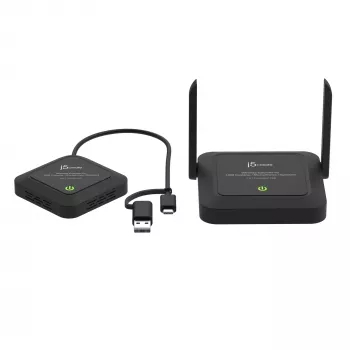 j5create JVW120 extender wireless per telecamere / microfoni / altoparlanti USB™, nero