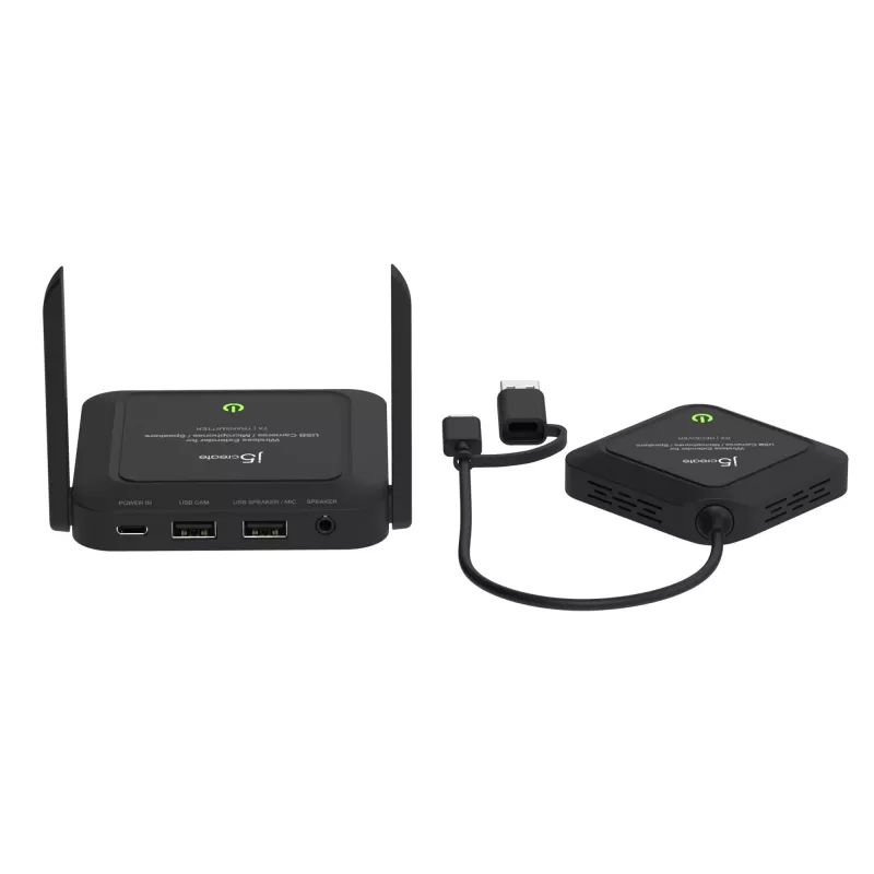 j5create JVW120 extender wireless per telecamere / microfoni / altoparlanti USB™, nero