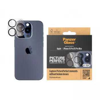 PanzerGlass ® PicturePerfect protezione per lenti della fotocamera iPhone 15 Pro | 15 Pro Max