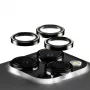 PanzerGlass® Hoops® Metal protezione per lenti della fotocamera nero iPhone 15 Pro | 15 Pro Max