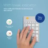 Tastierino numerico R-Go Tools R-Go Numpad Break, tastierino numerico ergonomico con software Break, Bluetooth, bianco