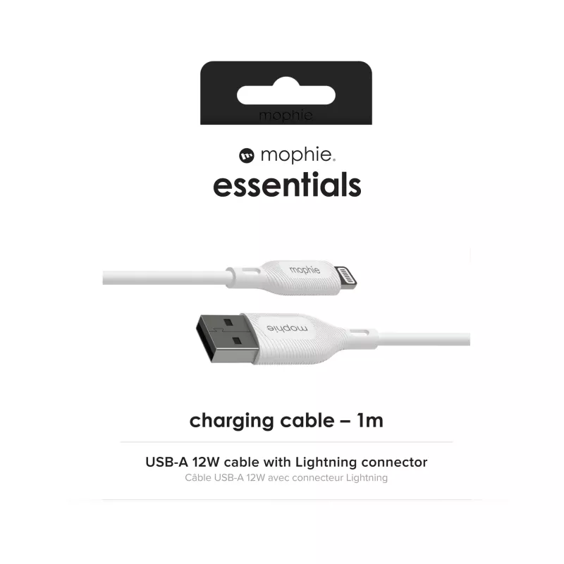 Cavo di ricarica mophie essentials 1M Lightning a USB A 12W
