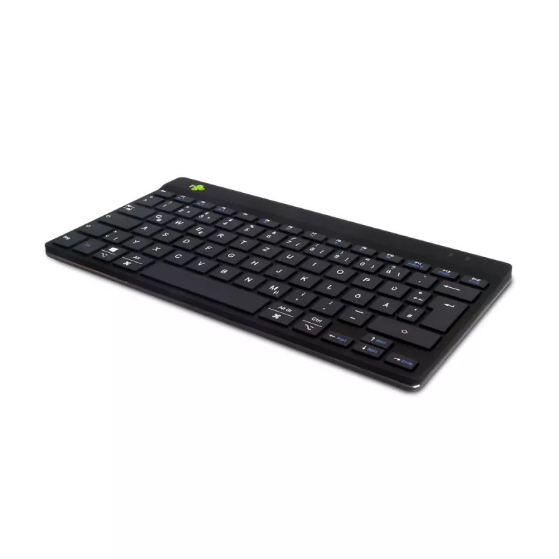 R-Go Tools tastiera ergonomica R-Go Compact Break, tastiera compatta con software per le pause, QWERTZ (DE), Bluetooth, nero