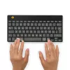 R-Go Tools tastiera ergonomica R-Go Compact Break, tastiera compatta con software per le pause, QWERTZ (DE), Bluetooth, nero