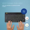 R-Go Tools tastiera ergonomica R-Go Compact Break, tastiera compatta con software per le pause, QWERTZ (DE), Bluetooth, nero
