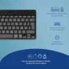 R-Go Tools tastiera ergonomica R-Go Compact Break, tastiera compatta con software per le pause, QWERTZ (DE), Bluetooth, nero