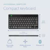 R-Go Tools tastiera ergonomica R-Go Compact Break, tastiera compatta con software per le pause, QWERTZ (DE), Bluetooth, nero